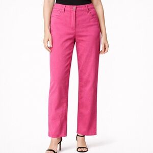 Just USA Women's Hot Pink Straight Leg Jeans